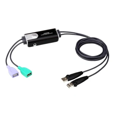 Abbildung von ATEN CS62KM 2 Port grenzenloser KM Switch, schwarz