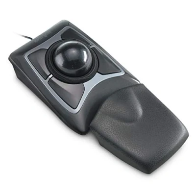 Abbildung von Kensington Expert Mouse Trackball, Kabelgebundene Computermaus mit Trackball &amp; Scrollring, 55 mm Kugel, Kompatibel Windows macOS, für Rechts und Linkshänder, Handgelenkauflage, Schwarz, 64325