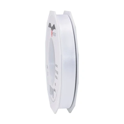 Abbildung von PRÄSENT C.E. Pattberg Satin Weiss, 25 m Satinband zum Einpacken von Geschenken, 15 mm Breite, Geschenkband Dekorieren &amp; Basteln, Dekoband, Anlass