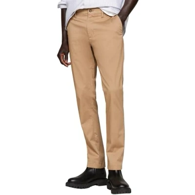 Abbildung von Tommy Hilfiger Chino Bleecker Printed Structure Chinohose Herren, Khaki (Safari Canvas), 34W / 32L