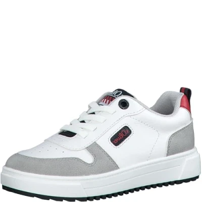 Abbildung von s.Oliver Jungen Sneaker zum Schnüren Bequem, Weiß (White Comb.), 34