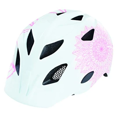 Abbildung von Prophete Kinder und Jugend Fahrradhelm 52 56 cm Verstellbar mit LED Licht Robuster Inmold Helm, TÜV/GS geprüft Sicher &amp; Komfortabel Weiß