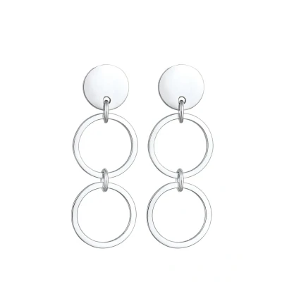 Abbildung von Elli CUT OUT LOOK Ohrringe, Damen, Größe: One Size, Silber