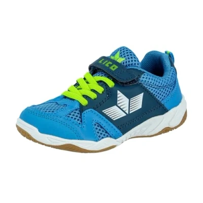 Abbildung von Lico Sport VS Unisex Kinder Hallenturnschuh, Blau/ Marine/ Lemon, 40 EU