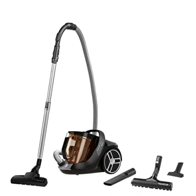 Abbildung von Rowenta RO7230 beutelloser Bodenstaubsauger Silence Force Cyclonic 550 Watt 2,5L Staubvolumen Kompakte Größe Langlebiger EffiTech Motor Schwarz/Braun