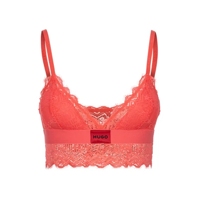 Abbildung von HUGO Triangle Bustier, Damen, Größe: XL, Light/pastel red
