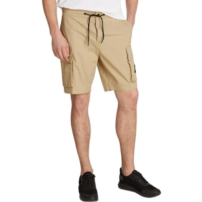 Abbildung von Calvin Klein Jeans Herren Cargo Shorts Short Regular Fit, Beige (Travertine), 31W