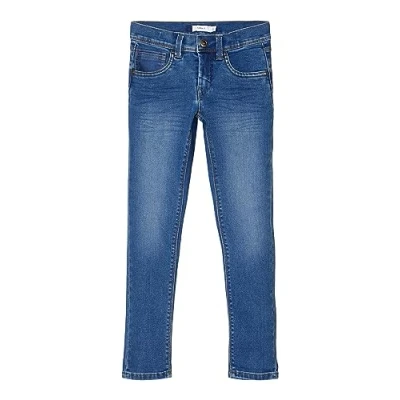 Abbildung von Name it Nkmrobin Dnmtax PANT Jeans Slim Fit für Kinder, Größe: 122, Blue denim