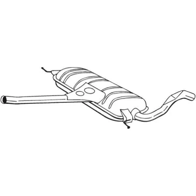 Abbildung von BOSAL 282 543 Mittelschalldämpfer AUDI: A6 C5 Avant