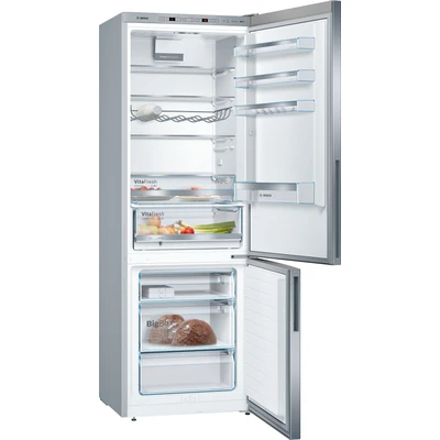 Abbildung von Bosch KGE49AICA Serie 6 XXL Kühl Gefrier Kombination, 201 x 70 cm extra breit, 302 L Kühlen + 111 Gefrieren, VitaFresh längere Frische, LowFrost seltener abtauen, BigBox Platz für großes Gefriergut