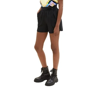 Abbildung von TOM Tailor Denim MIT Elastischem BUND Shorts, Damen, Größe: XS, Deep black