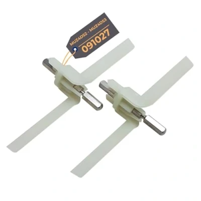 Abbildung von Lichtblau 2er Set Mitnehmer für Bosch Küchenmaschine MUM4 &amp; MUM8 I Durchlaufschnitzler Ersatzteil passend MUZ4DS2, MUZDS3, MUZ8DS1 und 091027 00091027 Zubehörteil