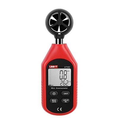 Abbildung von UNI T UT363 LCD Tragbar Digital Windmesser Anemometer Handwindmesser Windgeschwindigkeit für Windsurfing Segeln Angeln Drachenfliegen und Bergsteigen