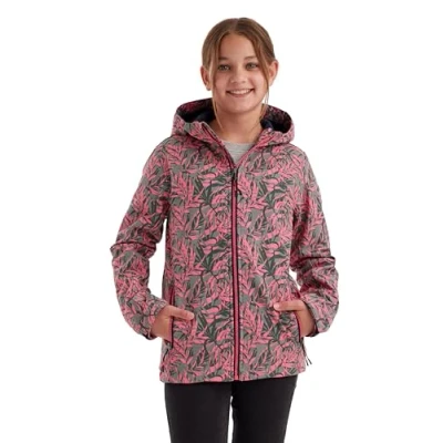 Abbildung von killtec Mädchen Softshelljacke/Outdoorjacke mit Kapuze Softshelljacke Print, light moss, 128, 43200 000