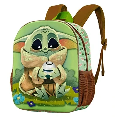 Abbildung von Star Wars The Mandalorian Thermal Kleiner 3D Rucksack, Grün, 26 x 31 cm, Kapazität 8,5 L