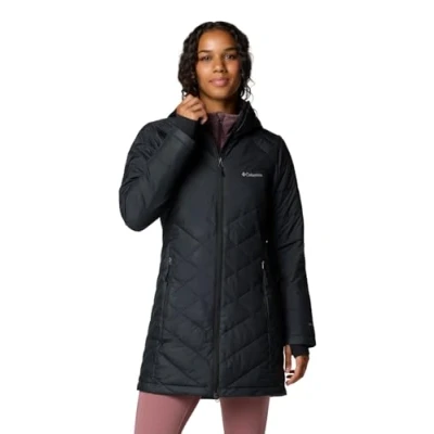 Abbildung von Columbia Damen Lange Steppjacke mit Kapuze, Heavenly