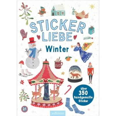 Abbildung von Stickerliebe Winter: Über 350 handgemalte Sticker Wunderschöne Deko Aufkleber zum Verzieren und Gestalten