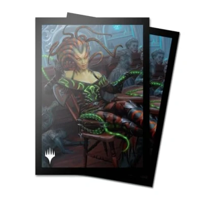 Abbildung von Ultra PRO Magic: The Gathering Outlaws of Thunder Junction 100ct ChromaFuion Standard Size Card Sleeves Ft. Vraska, Protect &amp; Store Your Gaming Cards, MTG Matte Finish