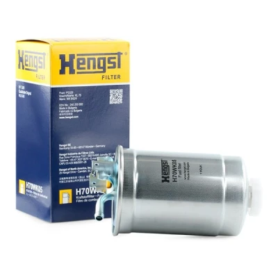 Abbildung von HENGST FILTER H70WK05 Kraftstofffilter Leitungsfilter VOLKSWAGEN: TRANSPORTER 3, 4 Bus, GOLF 2, SEAT: Alhambra I, Ibiza 2
