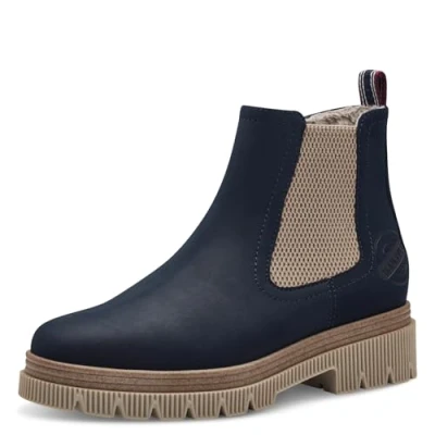 Abbildung von s.Oliver Chelsea Snowboot/Winterstiefel, Damen, Größe: 40, Navy Schuhe