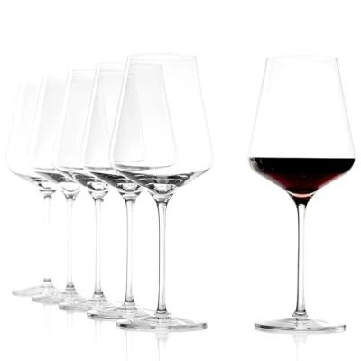 Abbildung von Stölzle Lausitz Bordeaux Glas Quatrophil 6er Set I 644ml Rotweingläser optimal für Bordeauxwein Stoßfeste Bordeauxgläser spülmaschinengeeignete Weinkelche mit maximaler Geschmacksentfaltung