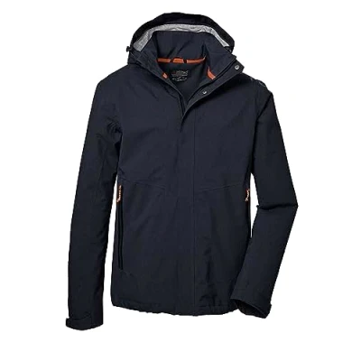 Abbildung von killtec Herren Funktionsjacke/Outdoorjacke mit abzippbarer Kapuze KOS 53 MN JCKT, dunkelnavy, L, 41333 000