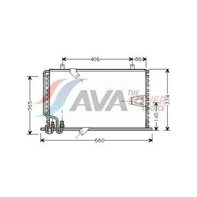 Abbildung von Kondensator, Klimaanlage AVA COOLING BW5184