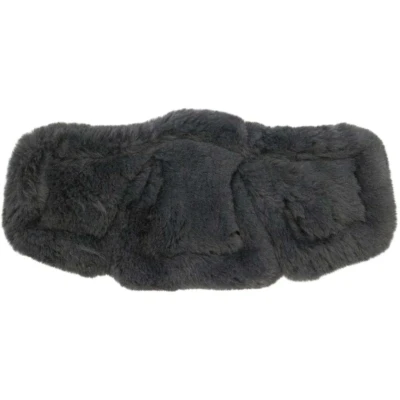 Abbildung von Stübben Sattelgurtschoner Equi Soft Lambskin Anthrazit/Schwarz 40 45cm