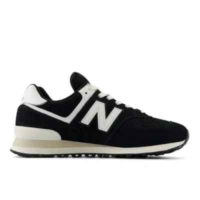 Abbildung von New Balance U574 Unisex Sneaker low, Größe: 39.5, Black Lederimitat/textil