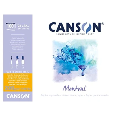 Abbildung von Canson Montval Block einseitiggeleimt, 24 x 32 cm, 100 Blatt, 300 g/m²