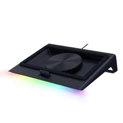 Abbildung von Razer Laptop Cooling Pad Smart Ständer für 14&quot; bis 18&quot; Zoll Laptops luftdichte Druckkammer (benutzerdefinierte Lüfterkurven, 3 Port USB A Hub, Multifunktionstasten) Schwarz