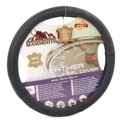Abbildung von MAMMOOTH Premium A050 187140 Lenkradbezug schwarz 36 38 Leder