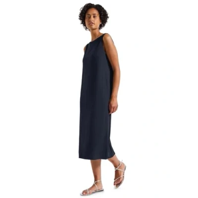 Abbildung von STREET ONE Damen 1408930 Ärmelloses Rippstrukturkleid, Deepwater Blue, 36