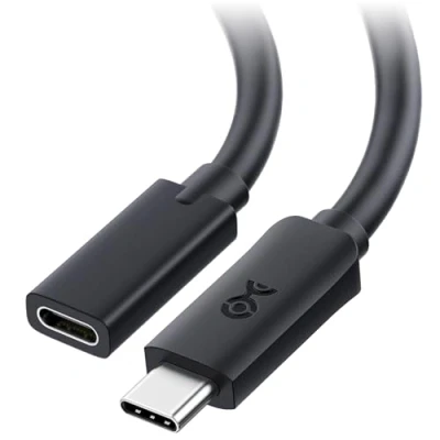 Abbildung von Cable Matters 40Gbps USB 4 Verlängerungskabel 0.5m, echtes reversibles Design, funktioniert mit Thunderbolt Port (USB C Verlängerungskabel/USB Extender), Kompatibel Kabel