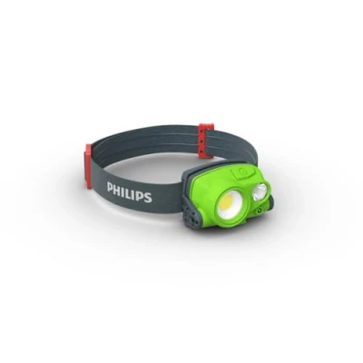 Abbildung von Philips Xperion 3000 Headlight, LED Kopflampe, wiederaufladbare Stirnleuchte (300/150lm) und Spotlicht (200lm), USB C