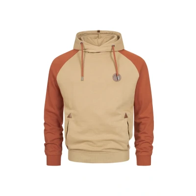 Abbildung von Indicode Jeans Inrowland Kapuzenpullover, Herren, Größe: Small, Cornstalk