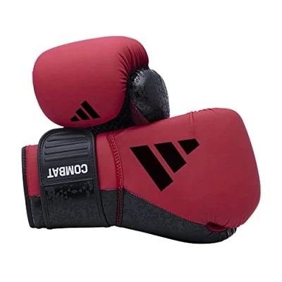 Abbildung von adidas Combat 50 Boxhandschuhe rot/schwarz, 12 oz