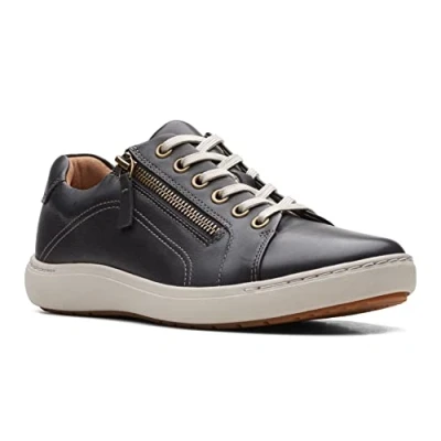 Abbildung von Clarks Damen Nalle Lace Sneaker, Schwarz, 38 EU