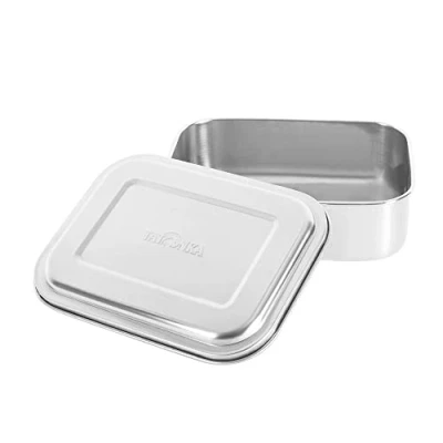 Abbildung von Tatonka Edelstahl Brotdose Lunch Box I 1000 ml Brotbox ohne Fächer schadstofffrei / BPA frei und spülmaschinenfest