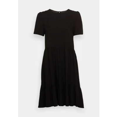 Abbildung von Vila Damen Vipaya S/S Dress / Su Noos Stufenkleid, Black 2, 34