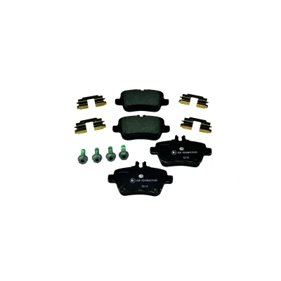 Abbildung von HELLA 8DB 355 019 641 Bremsbelagsatz für Verschleißwarnanzeiger vorbereitet mit Bremssattelschrauben Zubehör MERCEDES BENZ: A Class, B Class