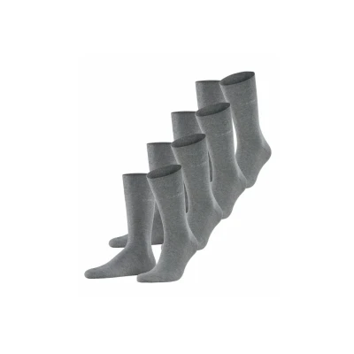 Abbildung von Esprit Solid 4PACK Socken Light greymel, Herren, Größe: 40 46, greymel