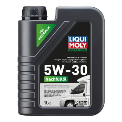 Abbildung von Liqui Moly Camping 5W 30 1l Motoröl 21814 VOLKSWAGEN: Golf 4, 7, Polo V Hatchback, AUDI: A3 A4 B8 Avant, A6 C7 BMW: 3 Touring