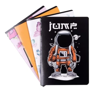 Abbildung von gimboo Schulheft/Format A5 32/32 Blatt Liniert/Mixed 8er Packung 8 Stück/Packung Motive Sortiert/für Kinder zur Einschulung für Grundschüler/mit Rand/Weiße Karten