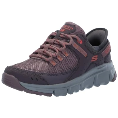 Abbildung von Skechers Damen Summits at Gipfel BEI, Burgundy Synthetic/Mesh/Multi Trim, 40