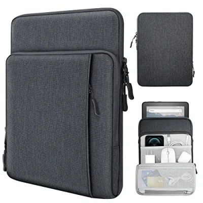 Abbildung von TiMOVO 8 9 Zoll Tablet Tasche für das Neue iPad Mini 7 (A17 Pro, 2024), 6 (8,3 Zoll, 2021), 5/4/3/2/1, Schutztasche mit Mehreren Fächern, Dunkel Grau