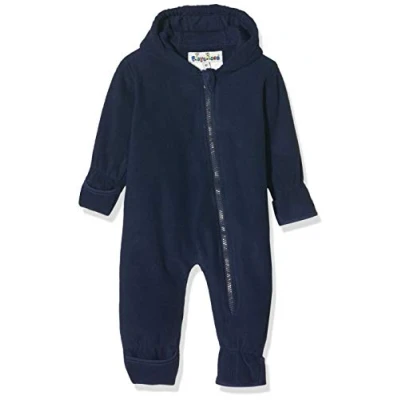 Abbildung von Playshoes Fleece Overall Unisex Kinder Jumpsuit, dunkelblau, 86