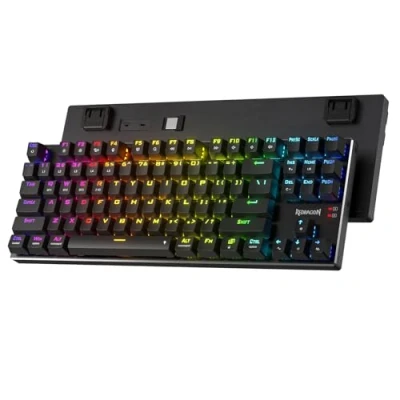 Abbildung von Redragon K660 (K556 TKL) PRO Kabellose RGB Gaming Tastatur, 80% 87 Tasten BT/2,4 GHz Tri Mode mechanische Aluminium Tastatur mit Mac Funktionstasten, Hot Swap roter Schalter