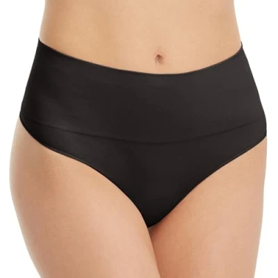 Abbildung von SPANX Shapewear für Damen Everyday Shaping Tummy Control Höschen String, Schwarz, XL