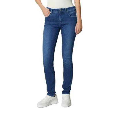 Abbildung von Marc O&#039;Polo Denim Regular Waist Jeans Slim Fit, Damen, Größe: 34x32, Multi dark blue